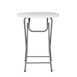 Table pliante ronde cocktail mange debout diamètre plateau 80cm