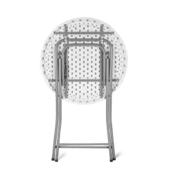 Round folding table Cocktail peeper standing diameter plateau 80cm