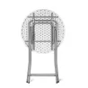 Round folding table Cocktail peeper standing diameter plateau 80cm
