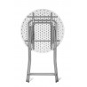 Runder klappbarer Cocktailtisch, Stehtisch, Plattendurchmesser 80cm