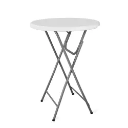 Round folding table Cocktail peeper standing diameter plateau 80cm