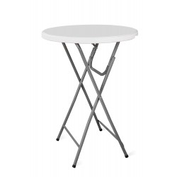 Table pliante ronde cocktail mange debout diamètre plateau 80cm