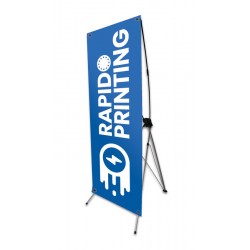 Stand publicitaire X-Banner 80x180cm affiche imprimée sur pied