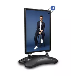 Advertising Easel Stop Outdoor Sidewalk A1 Black / buy / rapidoprinting