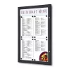 Outdoor wall mounted door bright black led restaurant (4 x a4)