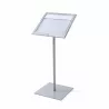 Silver Floor Menu Door A3 Format with LED Lighting for Restaurant