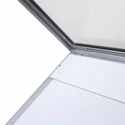 Silver Floor Menu Door A3 Format with LED Lighting for Restaurant
