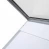 Silver Floor Menu Door A3 Format with LED Lighting for Restaurant