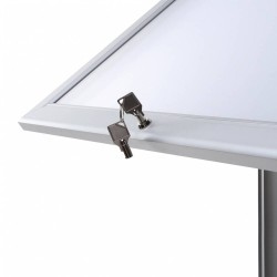 A3 Format Silber-Fußbrett mit LED-Beleuchtung für Restaurant