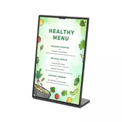 Menu door black table for restaurant / menyu restaurant / buy / rapidoprinting