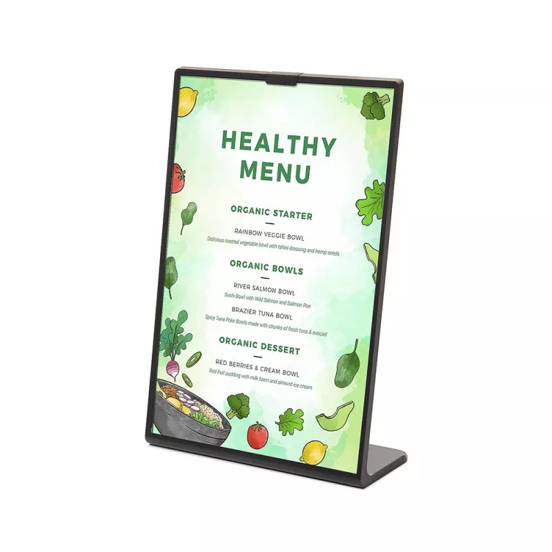 Menu door black table for restaurant / menyu restaurant / buy / rapidoprinting