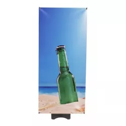 Exterior 80x180cm x-Banner stand with latable base