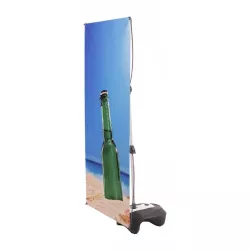Exterior 80x180cm x-Banner stand with latable base