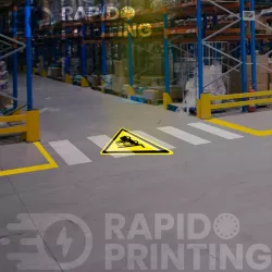 Projector Bright Panel CAUTION Forklift Trolley