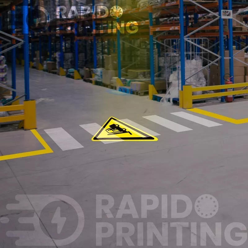 Projector Bright Panel CAUTION Forklift Trolley