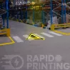 Projector Bright Panel CAUTION Forklift Trolley