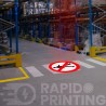 Kein Überqueren Leuchtschild Projektor