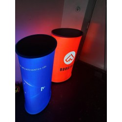LED-Werbung beleuchtete Messetheke