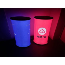 LED-Werbung beleuchtete Messetheke