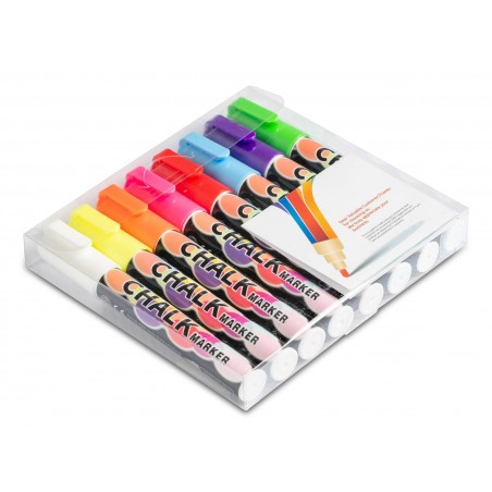 Pack 8 stylos craies pour ardoise /menu/restaurant/acheter/rapidoprinting