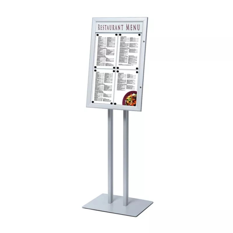 Menu door 4 x A4 bright floor for interior for bar and restaurant.