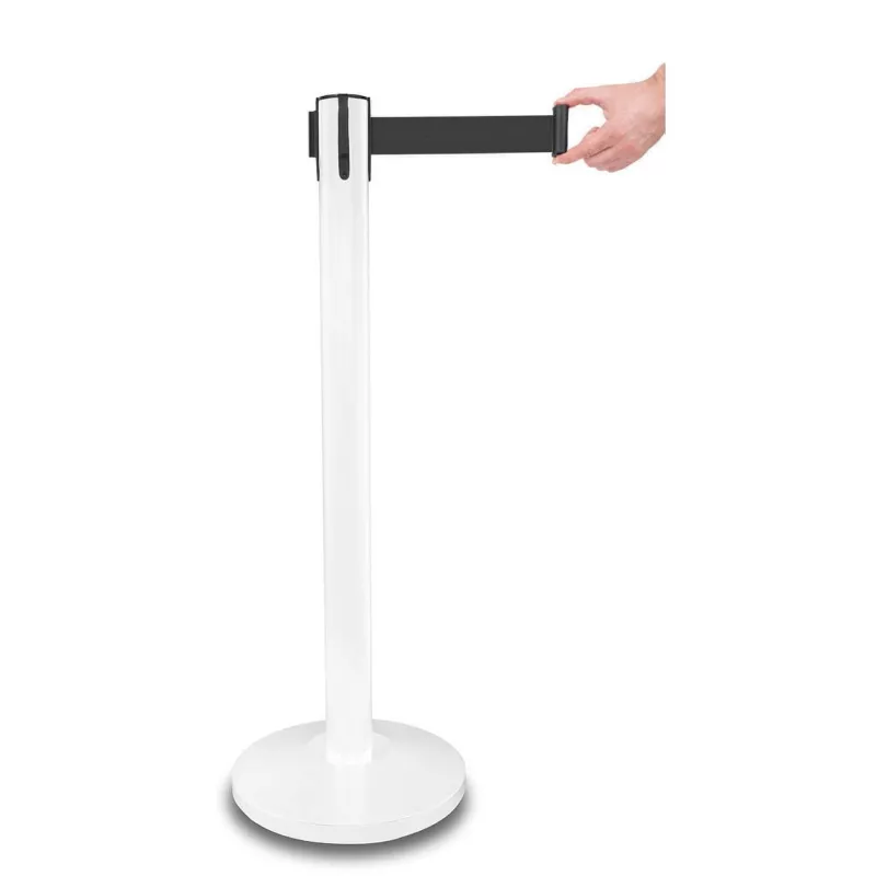 white barrier post design black strap / buy / rapidoprinting
