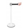 poteau pour barrière blanche design sangle noir/acheter/rapidoprinting