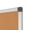 Weißes Wandbrett Schiefer Kork 90x120cm
