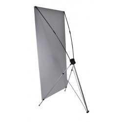 Stand publicitaire X-Banner 80x180cm affiche imprimée sur pied