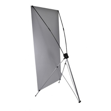 Stand publicitaire X-Banner 80x180cm affiche imprimée sur pied