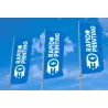 Printing Logo Flag Advertising Flag Exterior on Polyester / polyester printing 115gr / finishes to choice / impressi