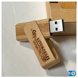 Clé USB 16 Go en bambou