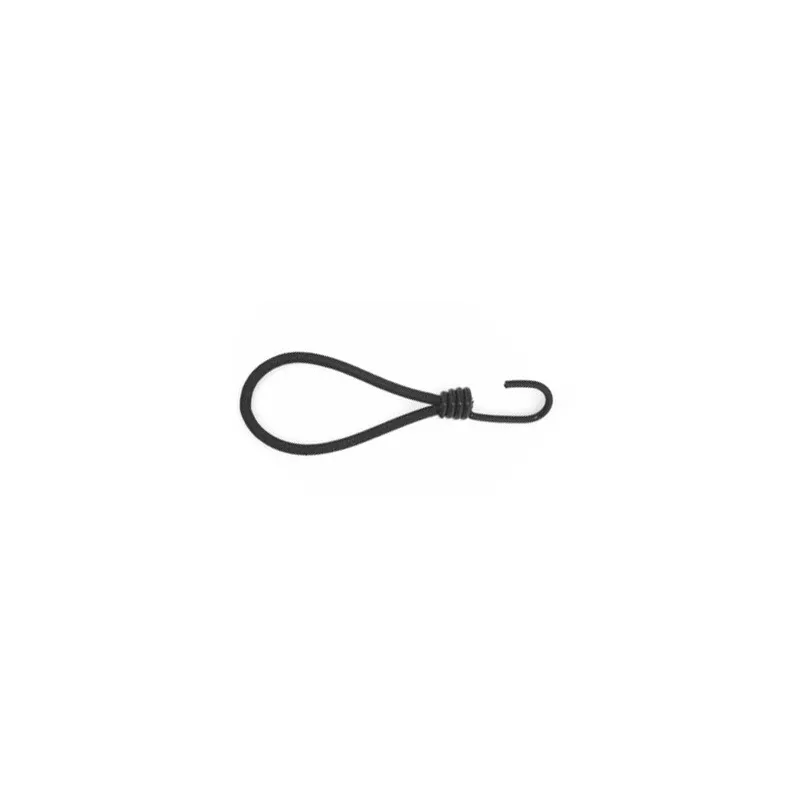 Black elastic loop Sandow with hook for fixing tarpaulin / accessory tarpaulin / buy / rapidoprinting