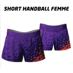 short handball féminin adulte enfant/tenue équipe de handball/acheter/rapidoprinting