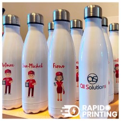 Individualisierbare Isolierflasche aus Edelstahl