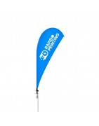 Beach Flag Goutte Beach Flag RAPIDOPRINTING