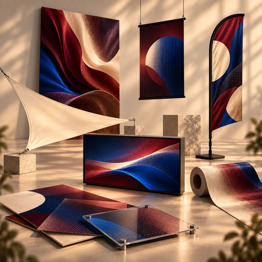 Tendance couleurs Flush Mahogany et Persian Plum présentée avec leurs références CMJN, inspiration créative Rapidoprinting