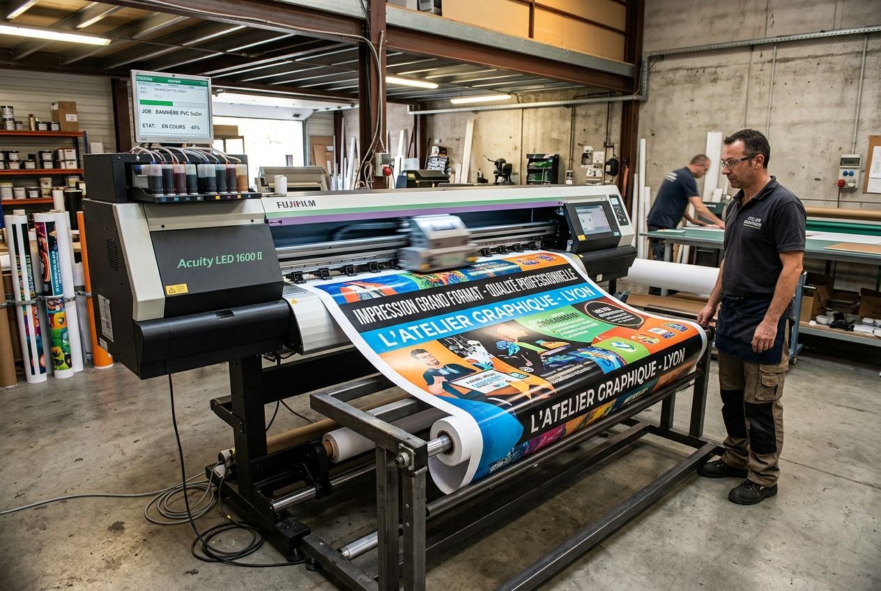 Impression grand format plastifié : affiche durable en imprimerie